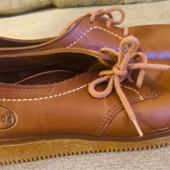 Sebago womens brown lace up leather shoes size 7 with rubber sole (155) - Picture 4 of 6